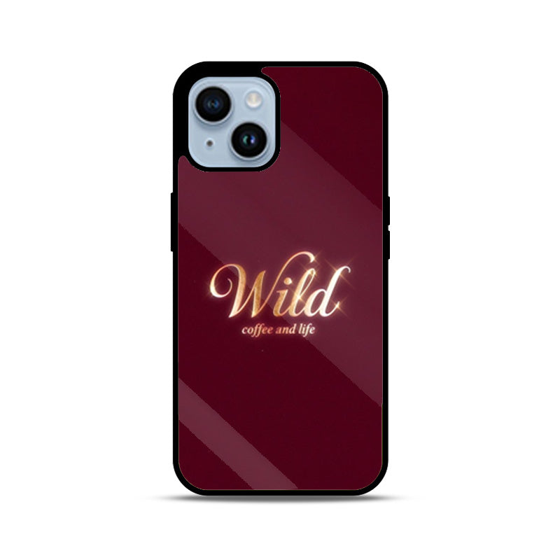 Wild Coffee Maroon-iPhone Case