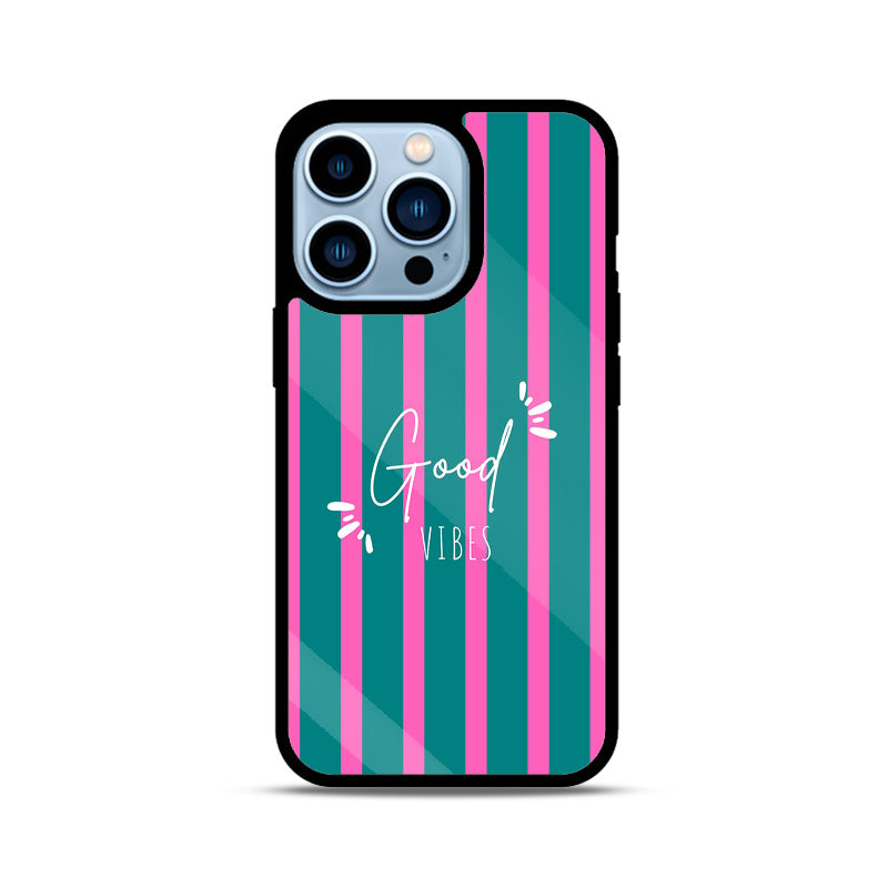 Good Vibes Striped case- iPhone series