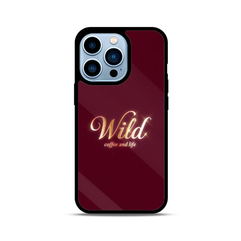 Wild Coffee Maroon-iPhone Case
