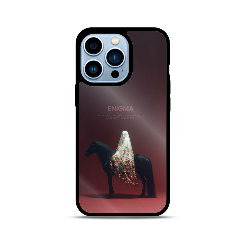 Enigma Floral Horse iPhone Case