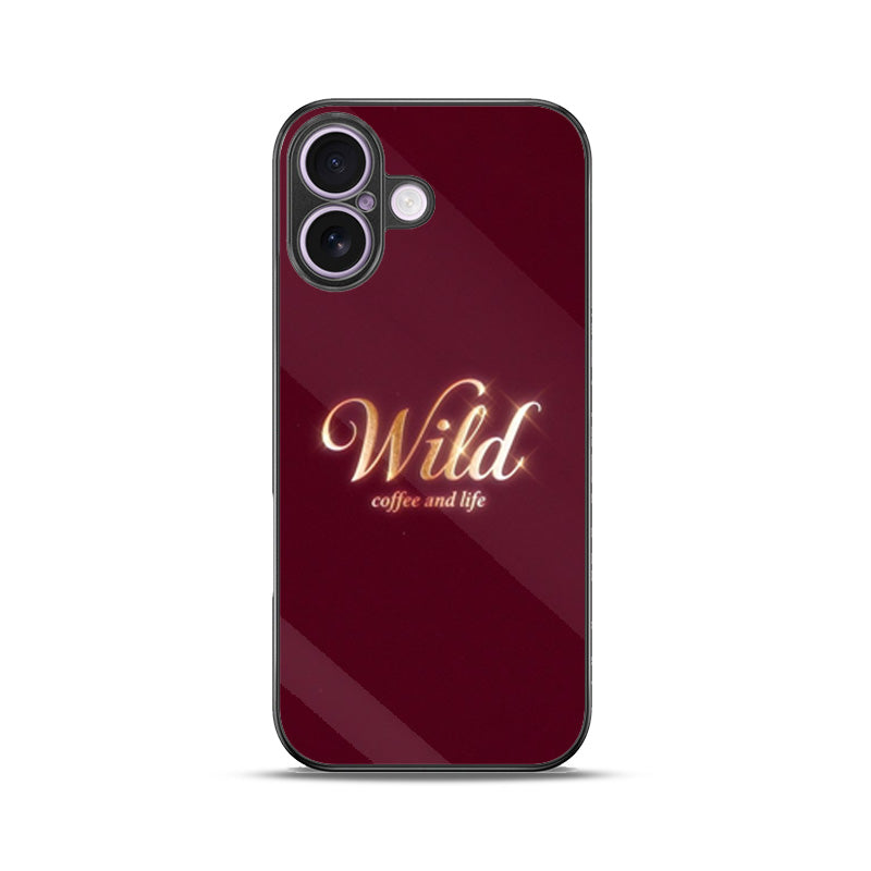 Wild Coffee Maroon-iPhone Case