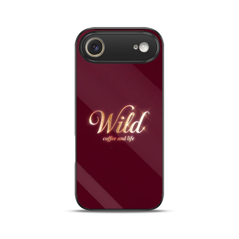 Wild Coffee Maroon-iPhone Case