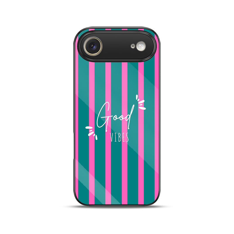 Good Vibes Striped case- iPhone series