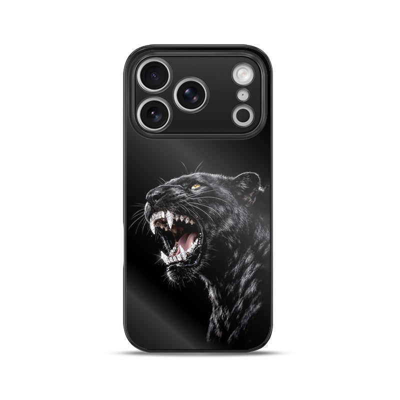 Fierce Black Panther Glossy- iPhone series case
