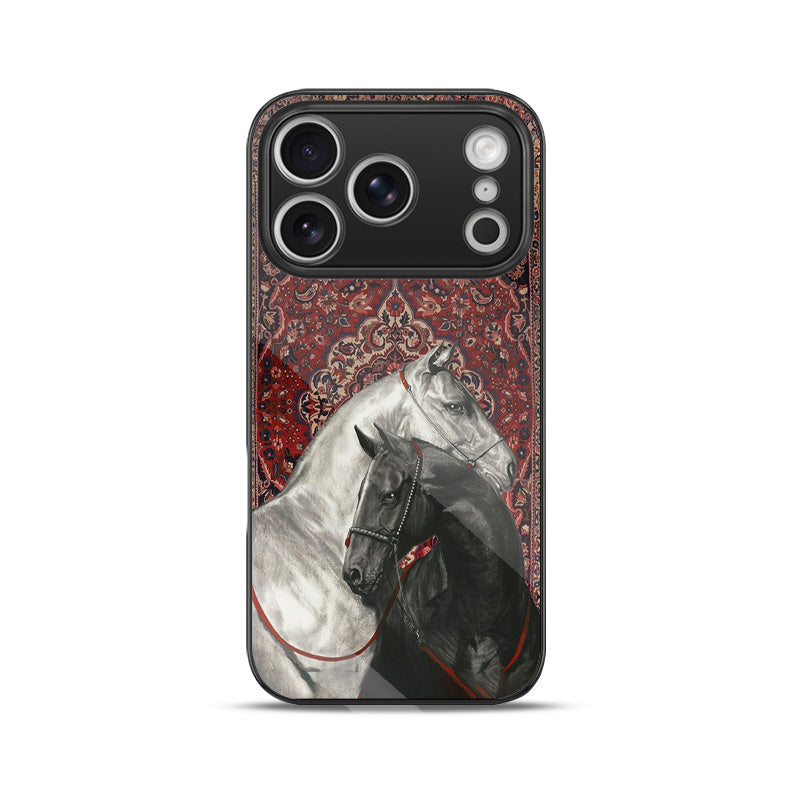 Vintage Horse Tapestry iPhone Case