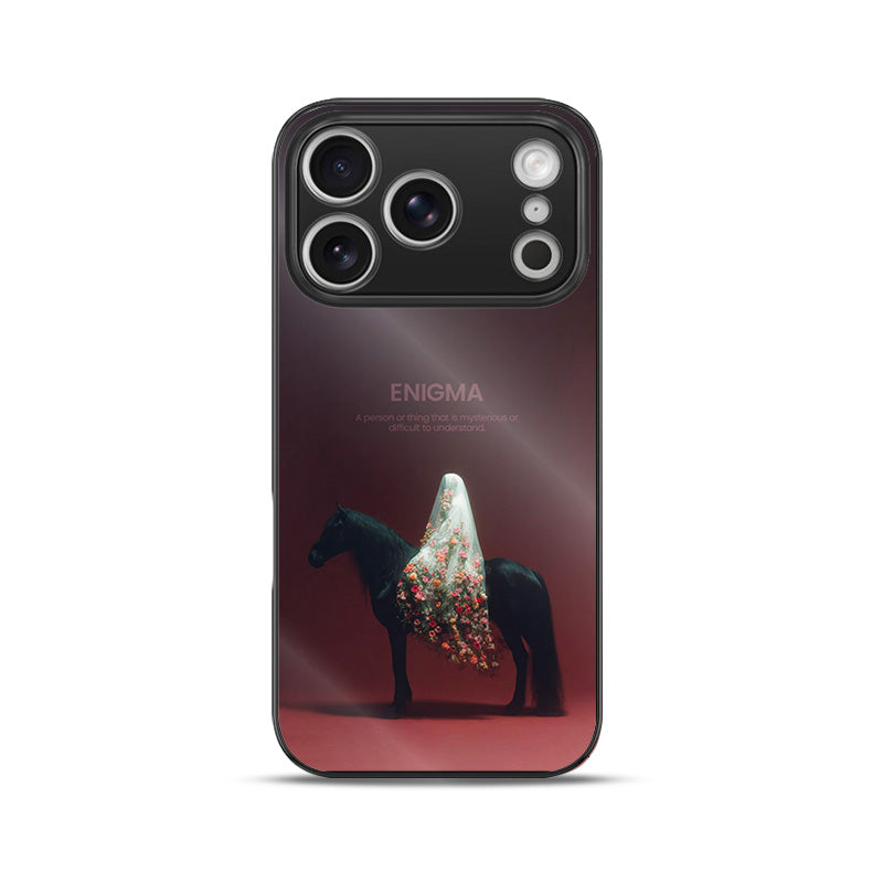 Enigma Floral Horse iPhone Case