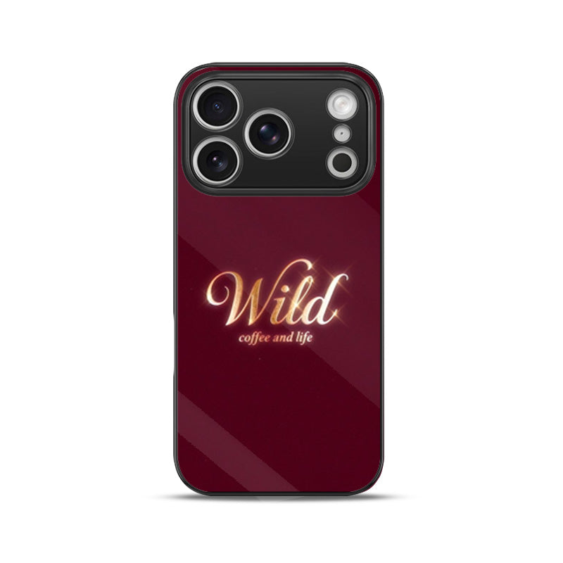 Wild Coffee Maroon-iPhone Case