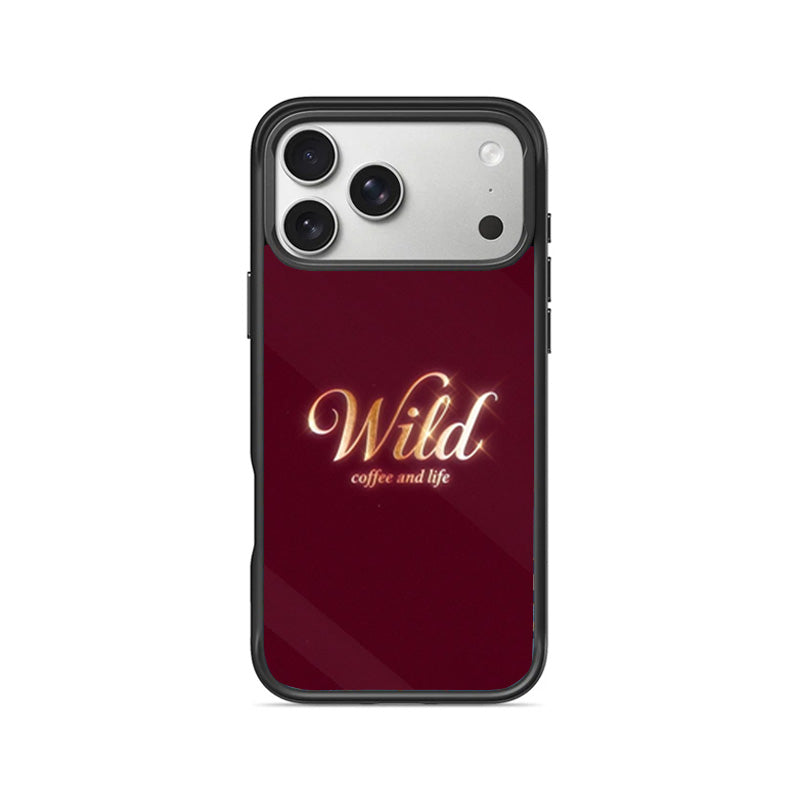 Wild Coffee Maroon-iPhone Case