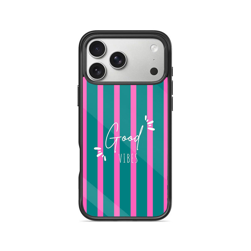 Good Vibes Striped case- iPhone series