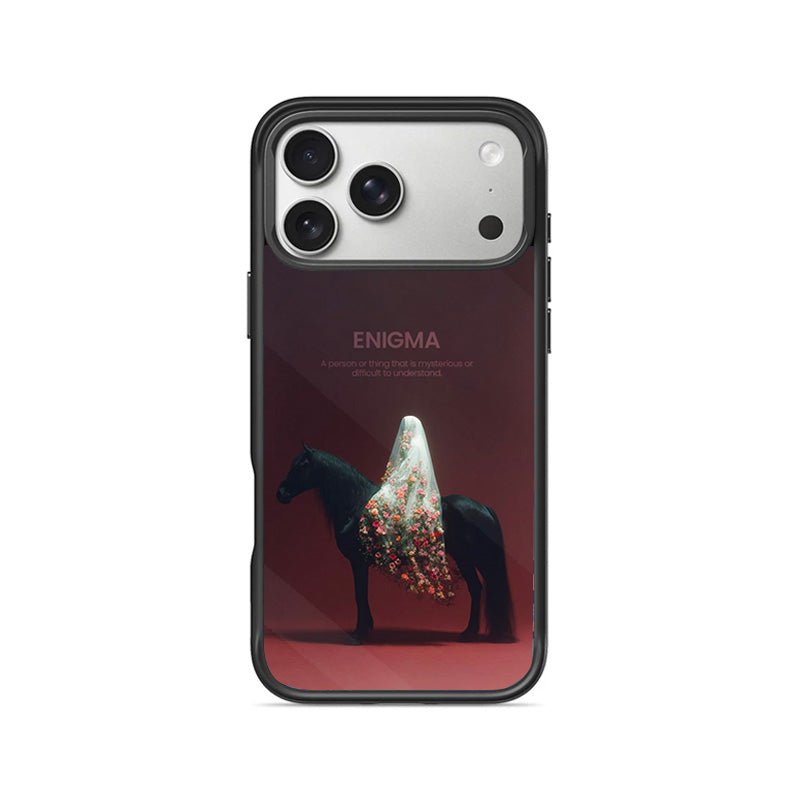 Enigma Floral Horse iPhone Case