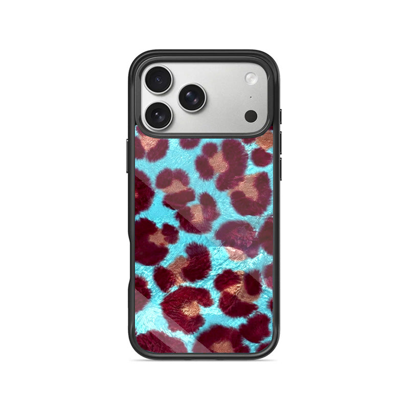 Burgundy Floral & Blue Aesthetic Cover- iPhone series
