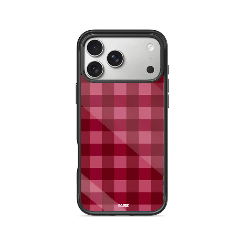 Red Check iPhone Case