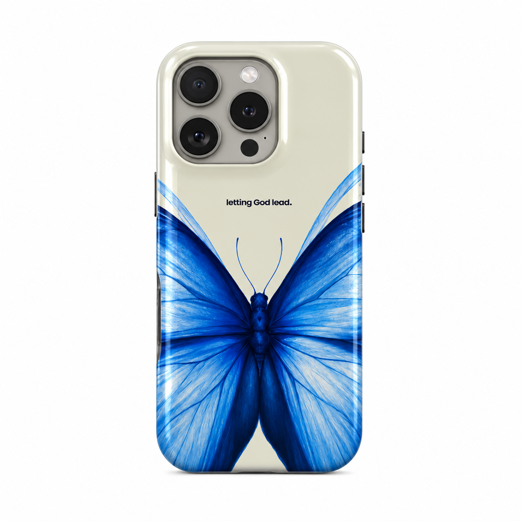 Letting God Lead – Blue Butterfly Case