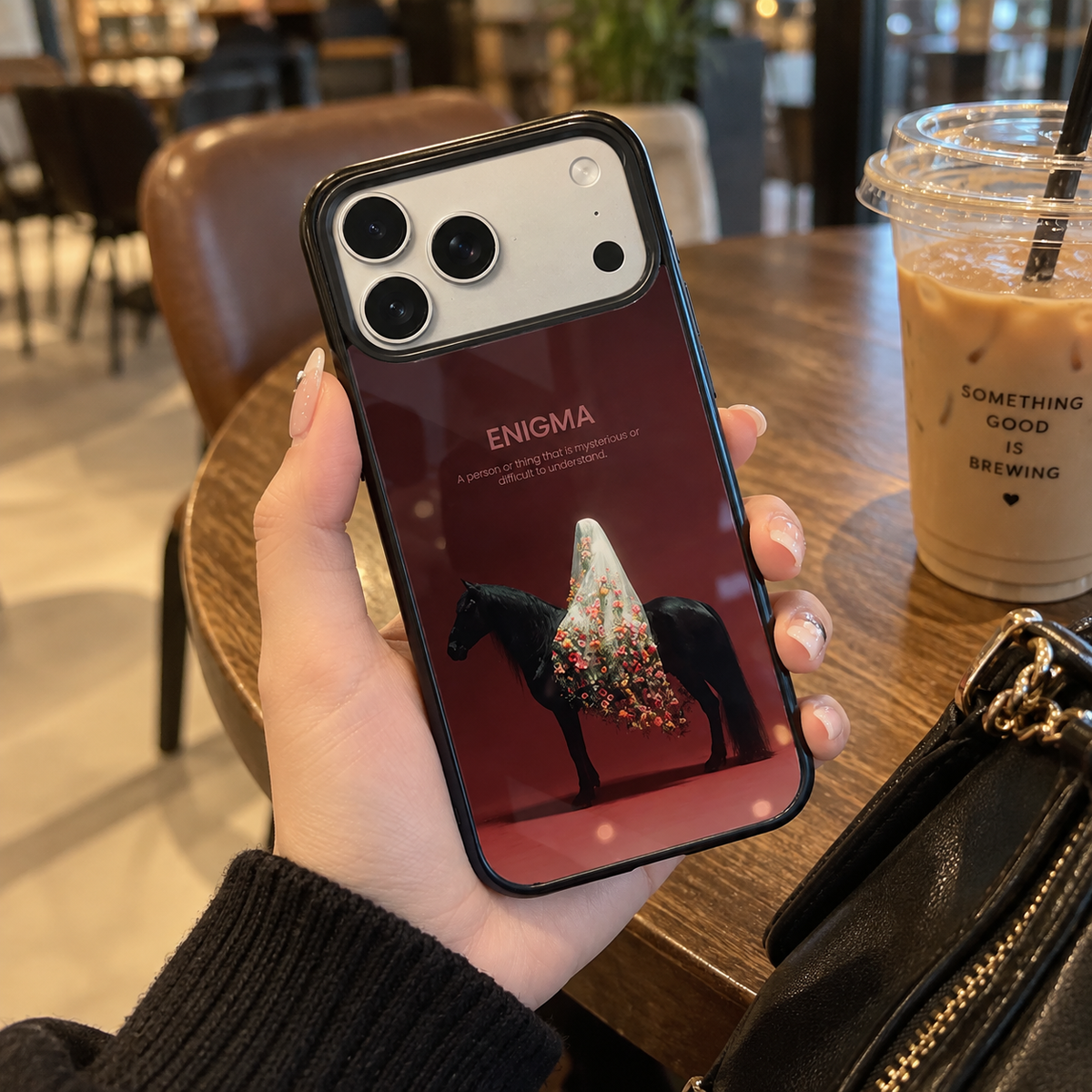 Enigma Floral Horse iPhone Case