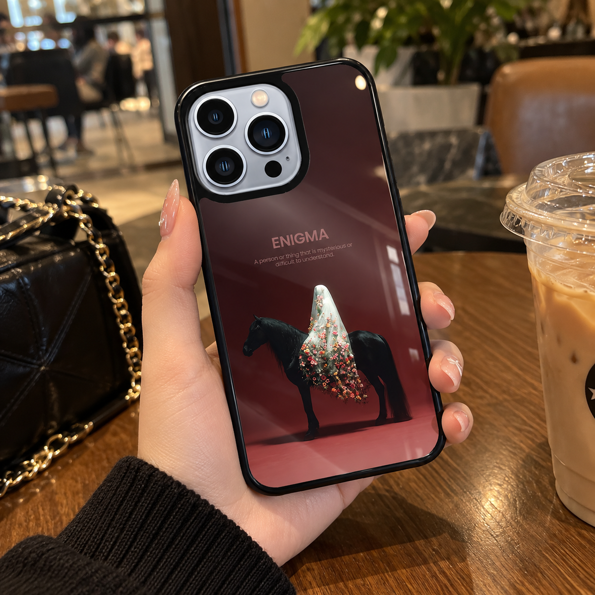 Enigma Floral Horse iPhone Case