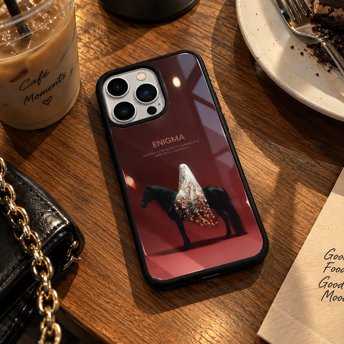 Enigma Floral Horse iPhone Case