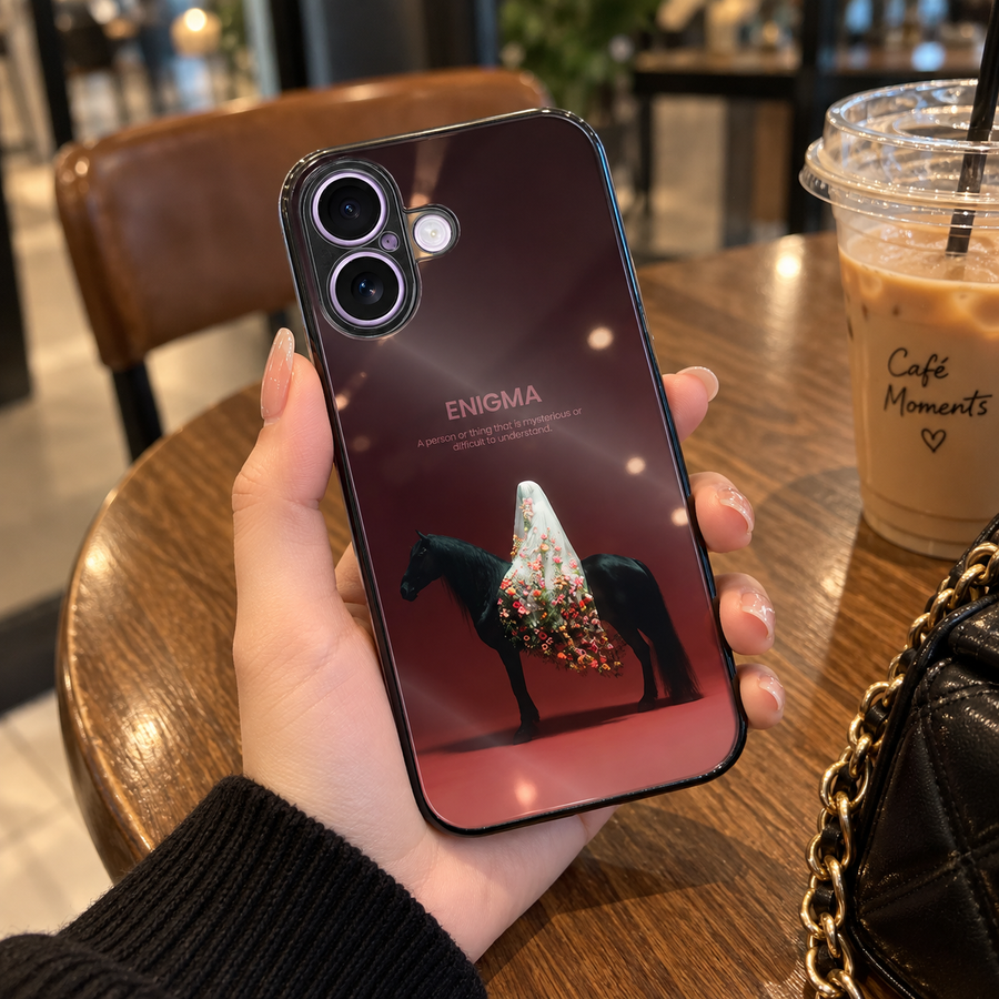 Enigma Floral Horse iPhone Case