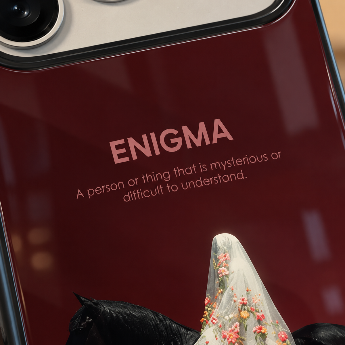 Enigma Floral Horse iPhone Case