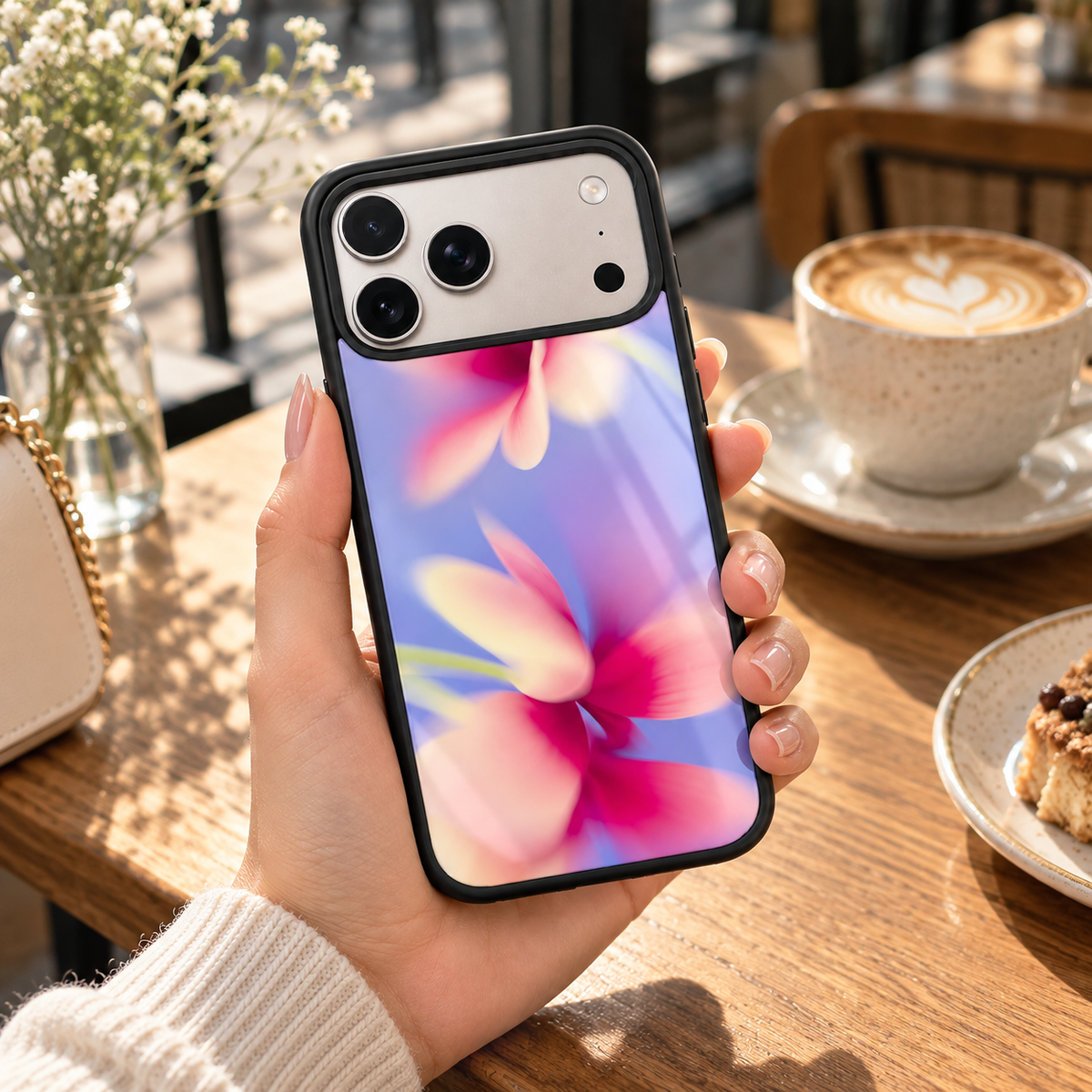 Gradient Flower iPhone Case