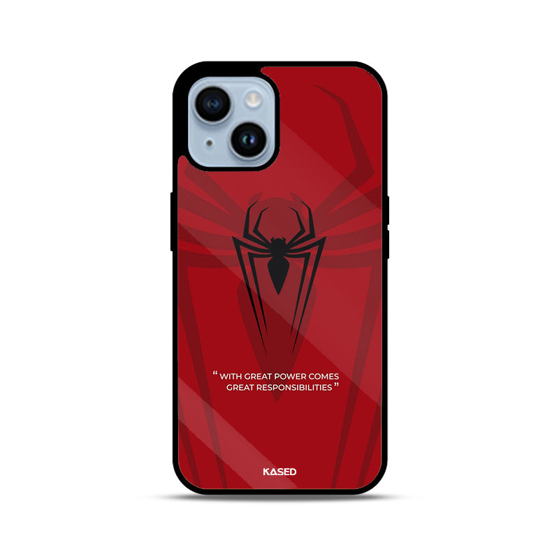 Spider Emblem Quote iPhone Case